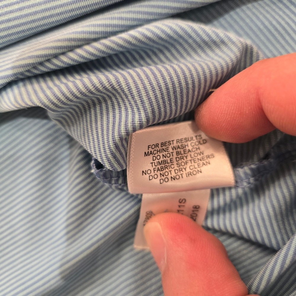 Peter Millar Summer Comfort Polo Mens XXL Blue Stripe Shoal Creek Golf Shirt - Picture 6 of 7